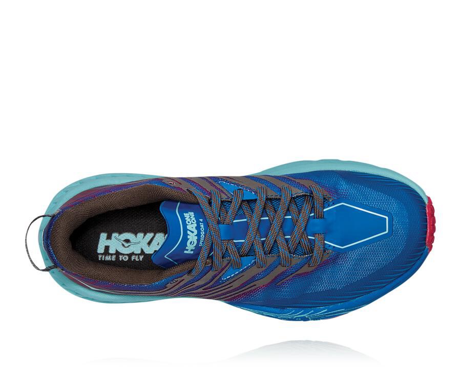 Hoka One One トレイルシューズ レディース 青 - スピードゴート4 - EJ6281730